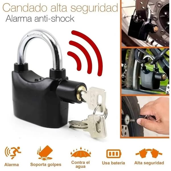 Candado Anti Robo con Alarma