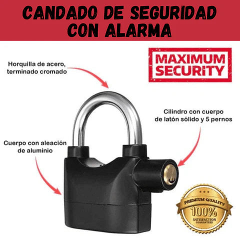 Candado Anti Robo con Alarma