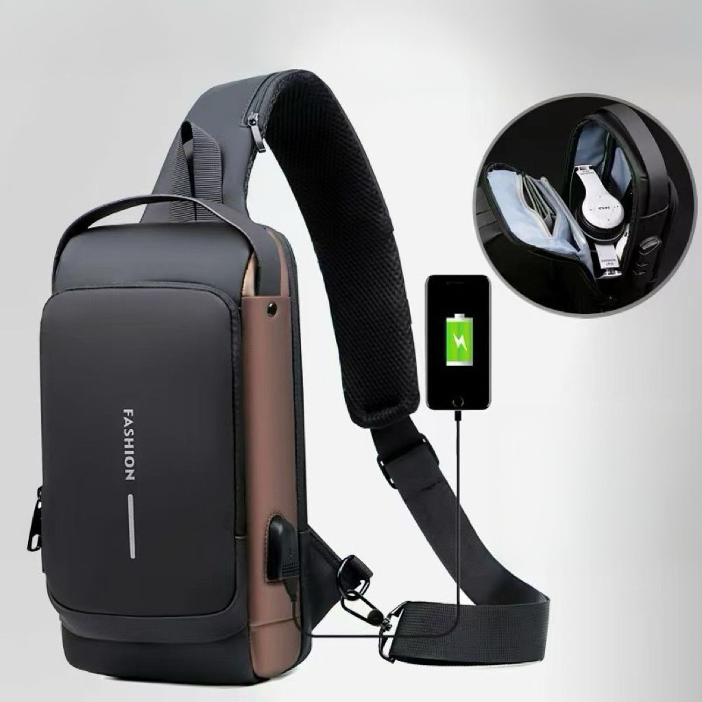 Bolso Mochila Antirrobo + Carga USB Integrada